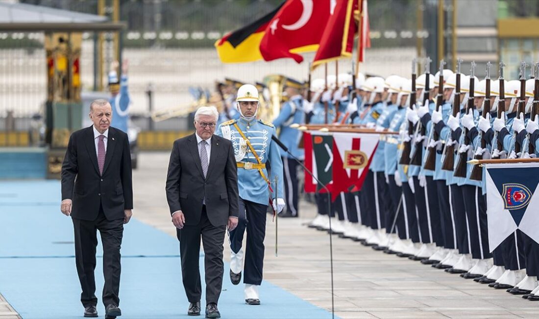 Cumhurbaşkanı Recep Tayyip Erdoğan, Almanya Federal Cumhuriyeti Cumhurbaşkanı Frank-Walter Steinmeier'i
