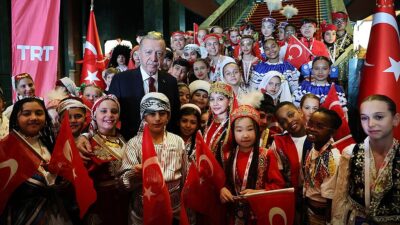 Cumhurbaşkanı Recep Tayyip Erdoğan, "TBMM'nin açılışının 104'üncü yıl dönümünü ve