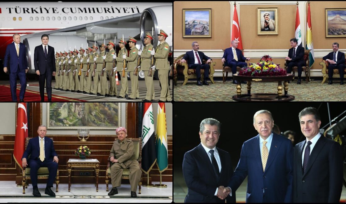 Cumhurbaşkanı Recep Tayyip Erdoğan, Irak'ın Bağdat ve Erbil kentlerindeki resmi