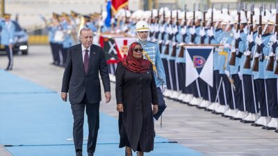 Cumhurbaşkanı Recep Tayyip Erdoğan, Tanzanya Birleşik Cumhuriyeti Cumhurbaşkanı Samia Suluhu