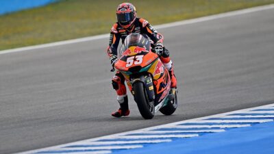 Milli motosikletçi Deniz Öncü, Dünya Moto2 Şampiyonası'nın İspanya ayağını 14.