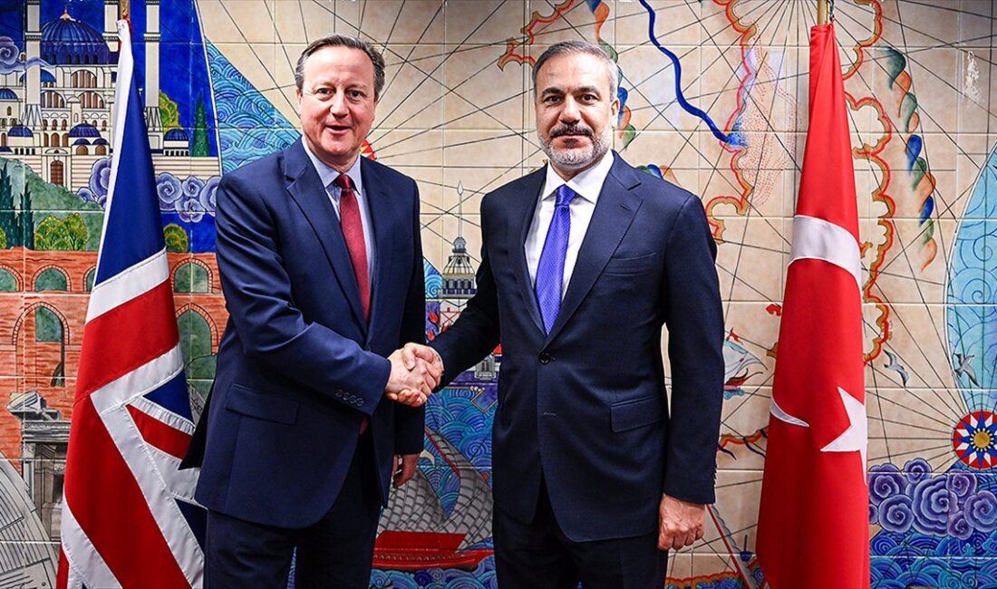 Dışişleri Bakanı Hakan Fidan, İngiliz mevkidaşı David Cameron'la bir araya