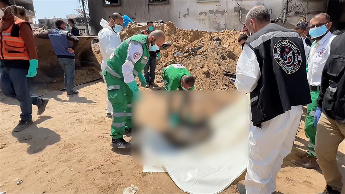 Gazze Şeridi'ndeki Filistin Sivil Savunma Birimi, İsrail ordusunun bölgeden çekilmesinin