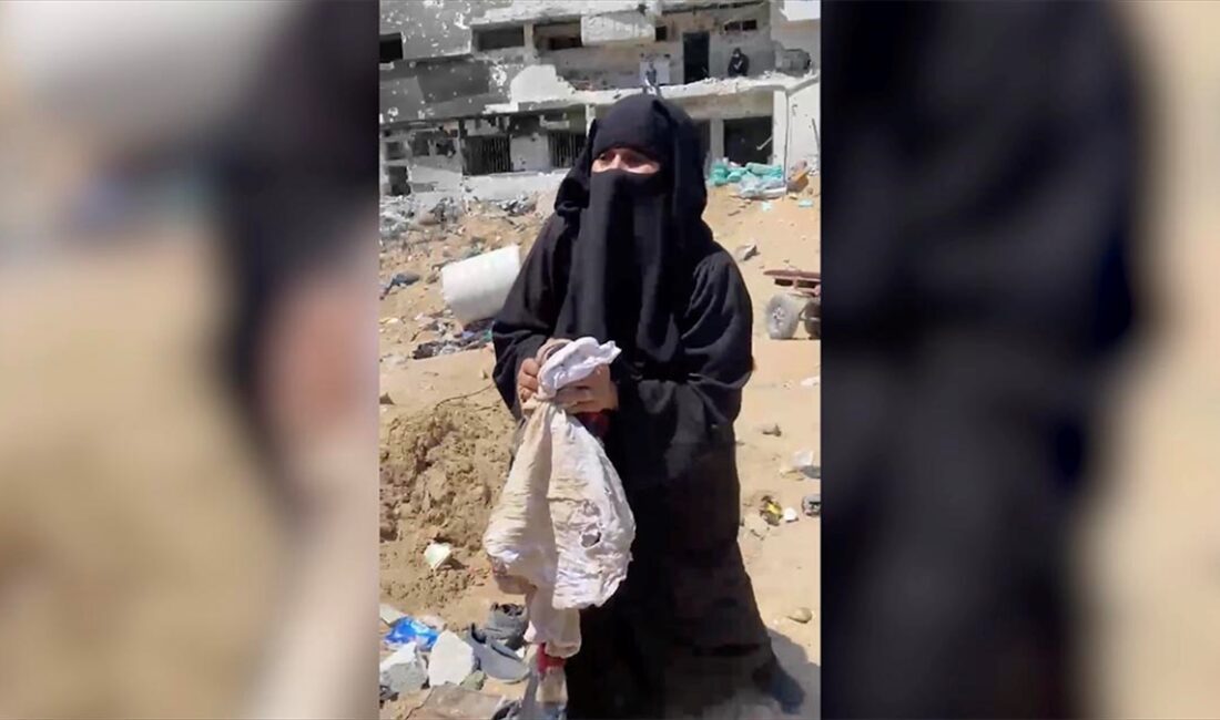 Filistinli kadın, İsrail ordusunun Şifa Hastanesi'ne baskın yapıp uzun bir