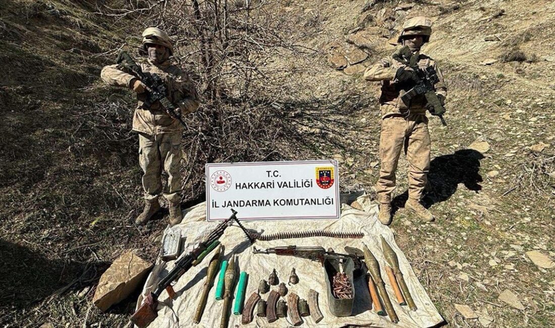 Hakkari'nin Yüksekova ilçesinde terör örgütü PKK'ya yönelik operasyonda silah ve
