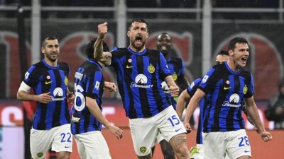 İtalya Birinci Futbol Ligi'nde (Serie A) oynanan derbi karşılaşmasında, Inter