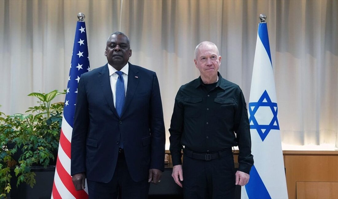 İsrail Savunma Bakanı Yoav Gallant, ABD'li mevkidaşı Lloyd Austin ile