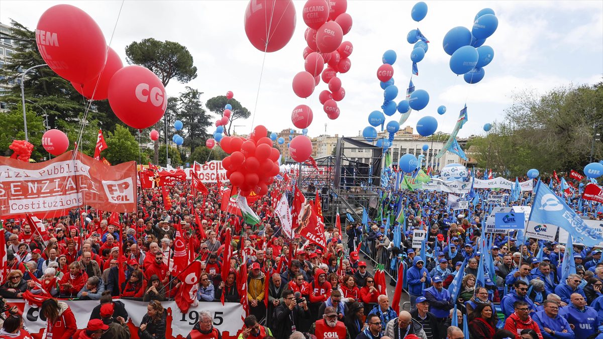 ROMA (AA) – Ülkenin büyük işçi sendikalarından İtalya Genel İş