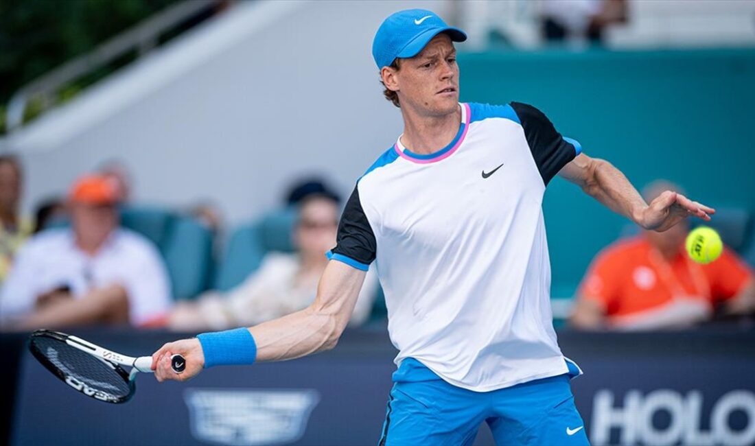 Miami Açık Tenis Turnuvası'nda tek erkeklerde İtalyan sporcu Jannik Sinner
