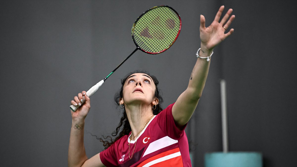 Almanya'da düzenlenen 2024 Avrupa Badminton Şampiyonası'nda tek kadınlarda yarı finale