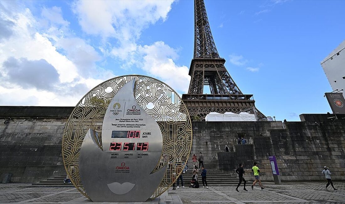 Fransa'nın başkenti Paris'te yapılacak 2024 Olimpiyat Oyunları'nın başlamasına 100 gün