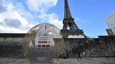 Fransa'nın başkenti Paris'te yapılacak 2024 Olimpiyat Oyunları'nın başlamasına 100 gün