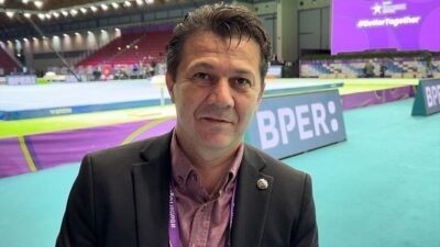 Türkiye Cimnastik Federasyonu (TCF) Başkanı Suat Çelen, İtalya'da düzenlenen Erkekler
