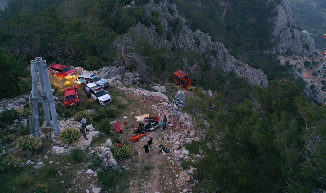 Adalet Bakanı Tunç, Konyaaltı ilçesinde yaşanan teleferik kazasına ilişkin, Antalya