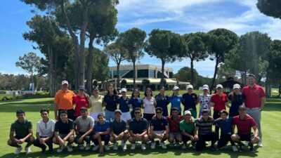 ANTALYA (AA) – TGF Golf Milli Takım Aday Kampı, Antalya'da