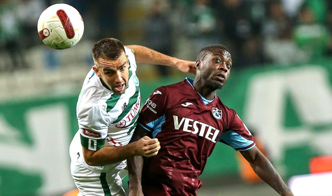 Trendyol Süper Lig'in 31. haftasında Trabzonspor, deplasmanda TÜMOSAN Konyaspor'u 3-1
