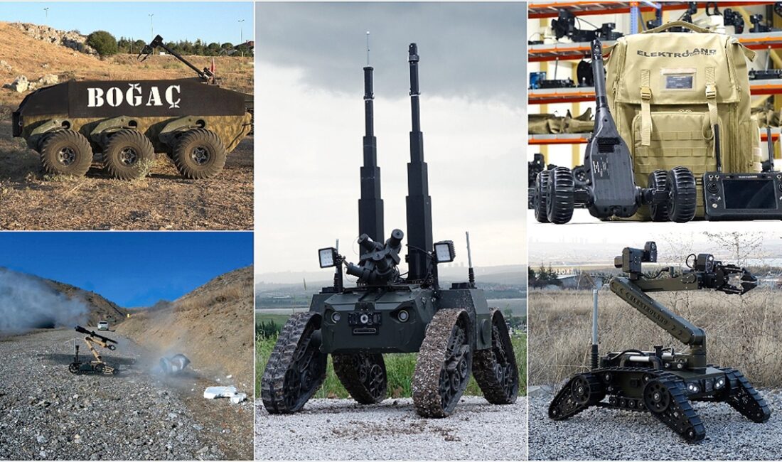 Türk savunma sanayisi bünyesinde geliştirilen gözetleme ve bomba imha robotları,