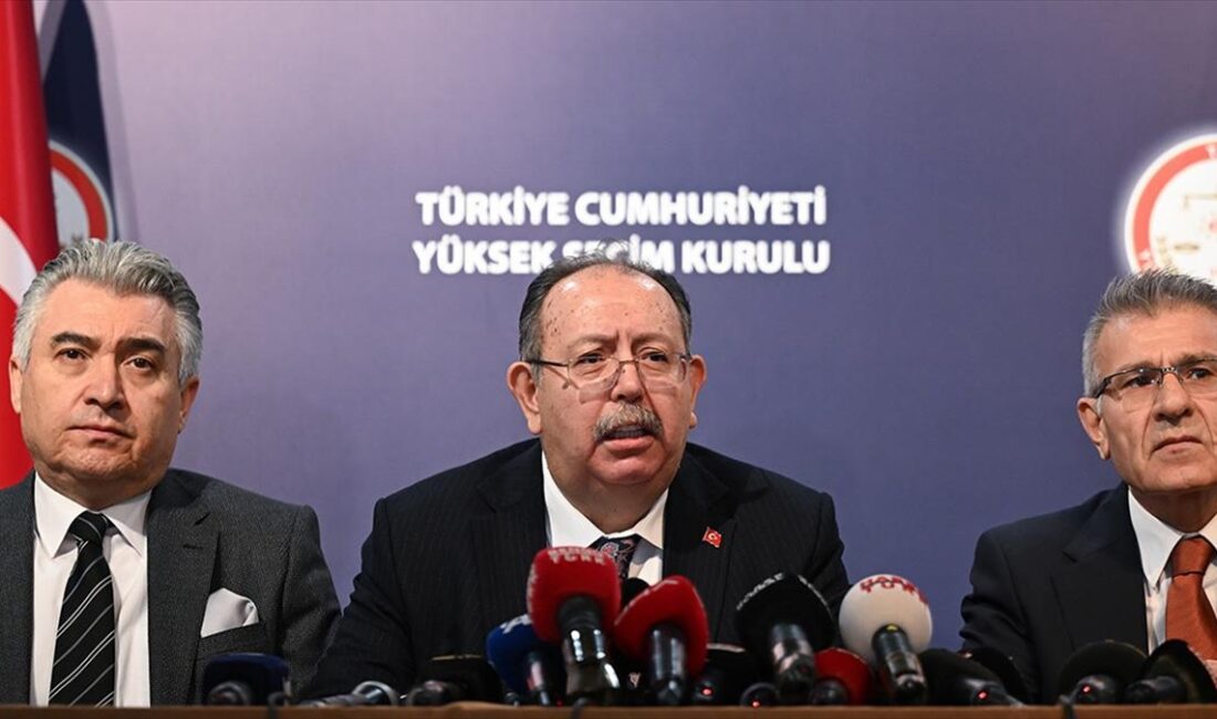 Yüksek Seçim Kurulu Başkanı Ahmet Yener, "Büyükşehir belediye başkanlığı seçimi