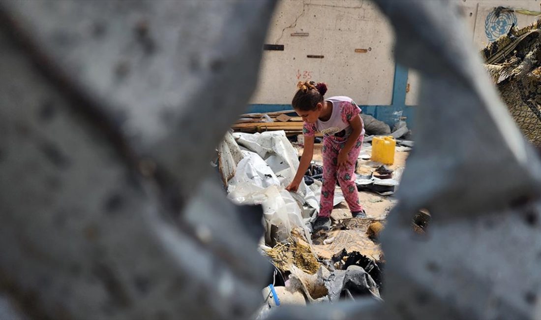 ABD yönetiminin, İsrail'in Gazze'nin güneyindeki Refah kentinde zorla yerinden edilmiş