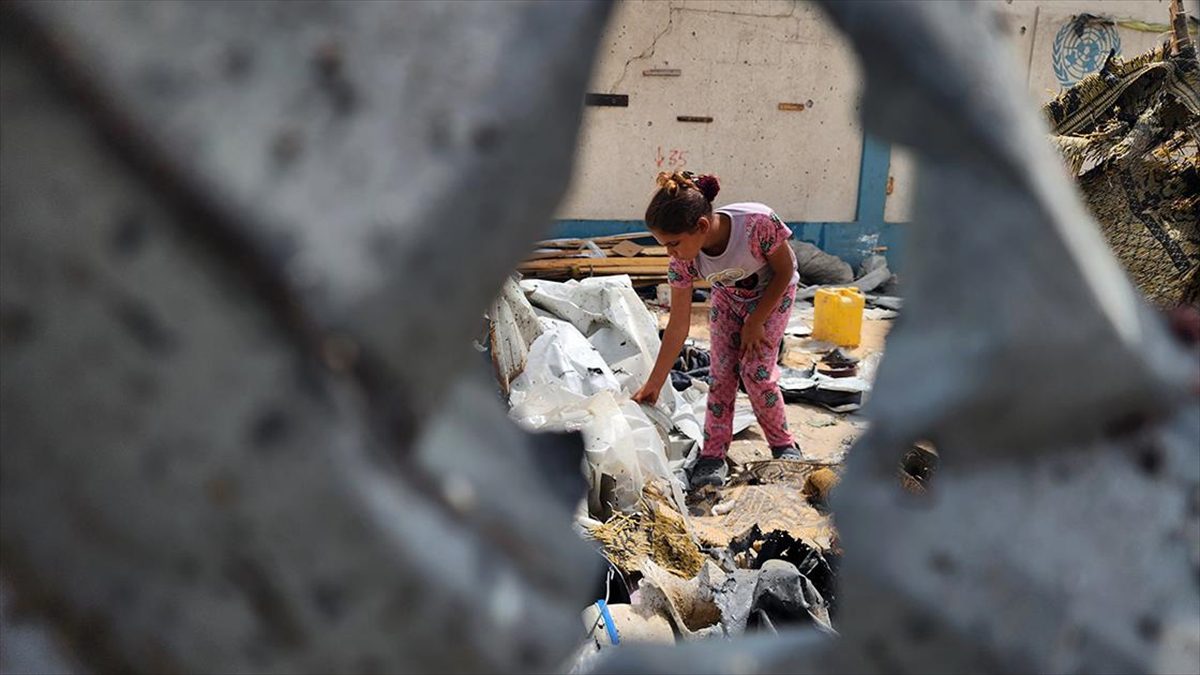 ABD yönetiminin, İsrail'in Gazze'nin güneyindeki Refah kentinde zorla yerinden edilmiş