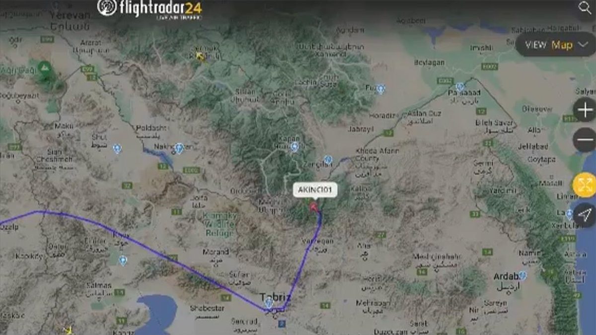 Akıncı İHA, İran Cumhurbaşkanı Reisi'yi aradığı uçuşta dünyada en çok takip edilen hava aracı konumunda