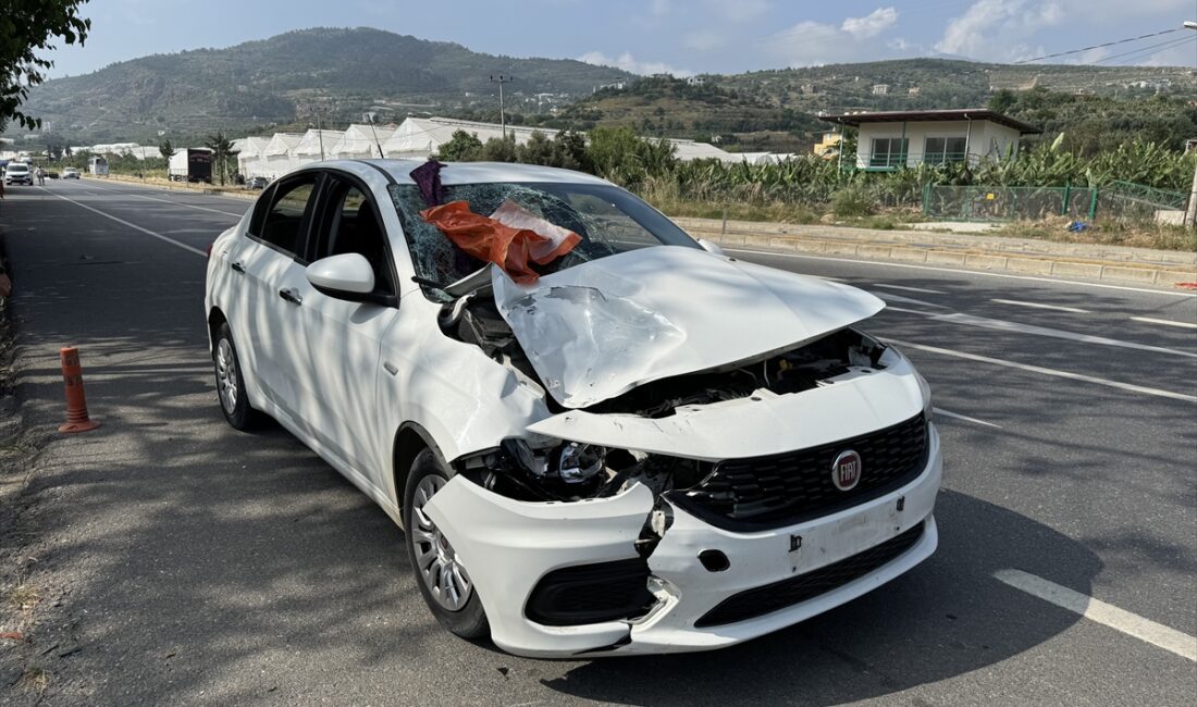 ANTALYA (AA) – Antalya'nın Alanya ilçesinde yolun karşısına geçmeye çalışan
