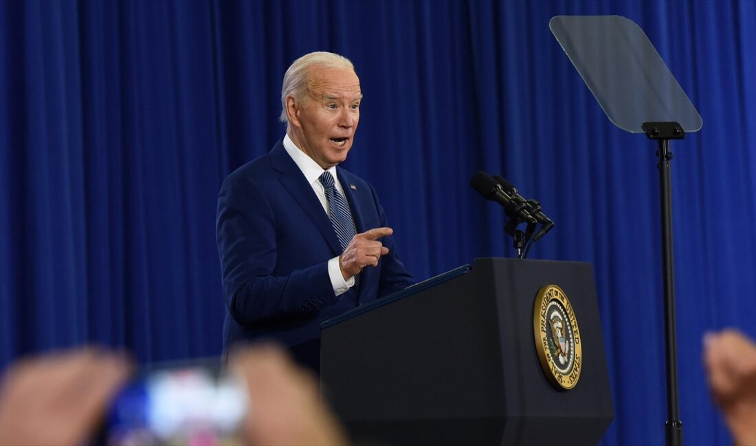 ABD Başkanı Joe Biden, kampüslerdeki barışçıl gösterilere müsaade edildiğini ancak