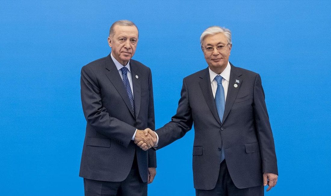Cumhurbaşkanı Recep Tayyip Erdoğan, Kazakistan Cumhurbaşkanı Kasım Cömert Tokayev ile
