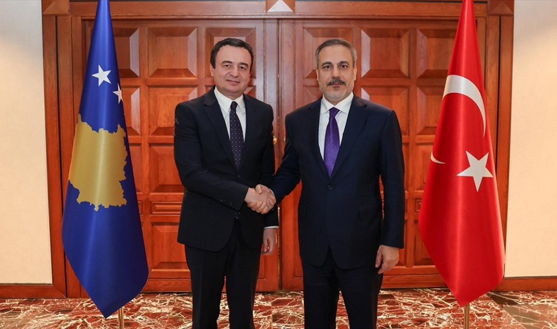Dışişleri Bakanı Hakan Fidan, Kosova Başbakanı Albin Kurti ile görüştü.