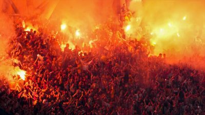 KONYA (AA) – 7. dakikada K&ouml;hn’&uuml;n ortasında topu g&ouml;ğs&uuml;yle alan