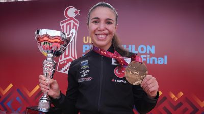 2024 Modern Pentatlon Dünya Kupası'nın Ankara'daki final etabında bronz madalya