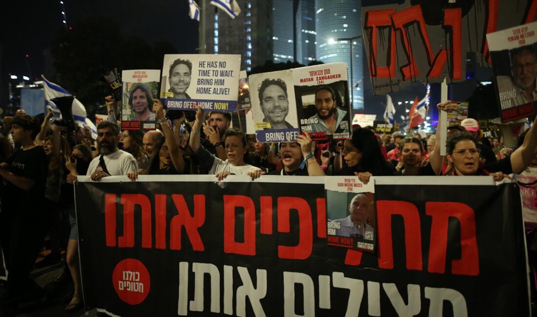 TEL AVIV (AA) – İsrail’de Gazze Şeridi’ndeki İsrailli esirlerin getirilmesi