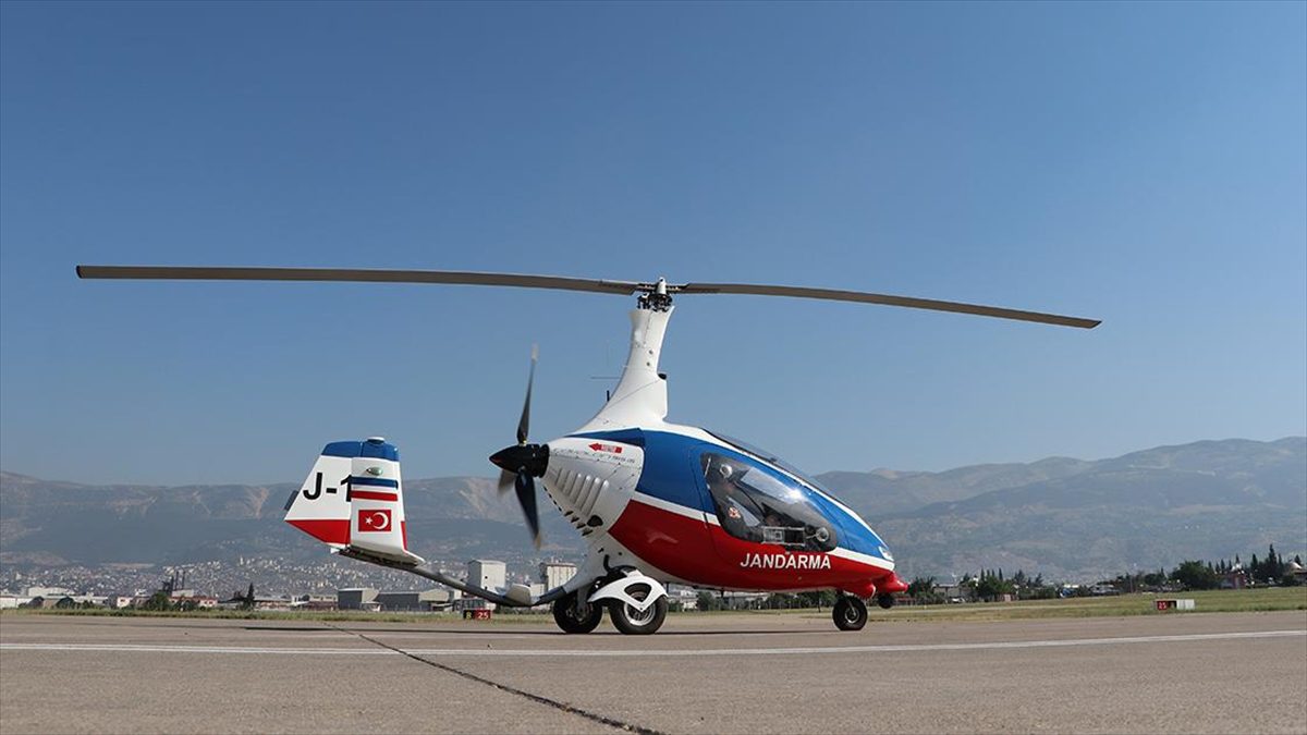 Kahramanmaraş’taki denetimlerde artık cayrokopter de kullanılıyor