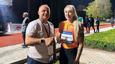 Milli atlet Tuğba Danışmaz, Birleşik Arap Emirlikleri'nin Dubai kentinde düzenlenen