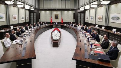 Milli Güvenlik Kurulu (MGK), Cumhurbaşkanı Recep Tayyip Erdoğan başkanlığında toplandı.