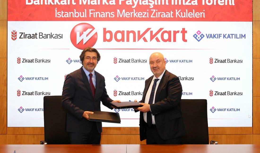 Ziraat Bankası ve Vakıf Katılım'dan Bankkart marka işbirliği anlaşması İSTANBUL (AA) – Ziraat Bankası ile Vakıf Katılım ile işbirliği