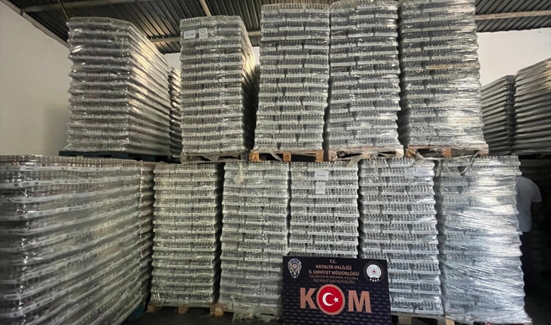 ANTALYA (AA) – Antalya'da polis ekipleri, 3 milyon 550 bin