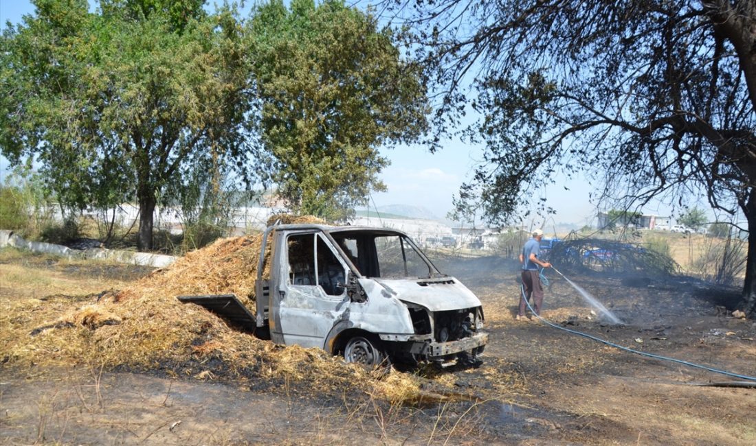 ANTALYA (AA) – Antalya'nın Serik ilçesinde kamyonette başlayan ve makilik