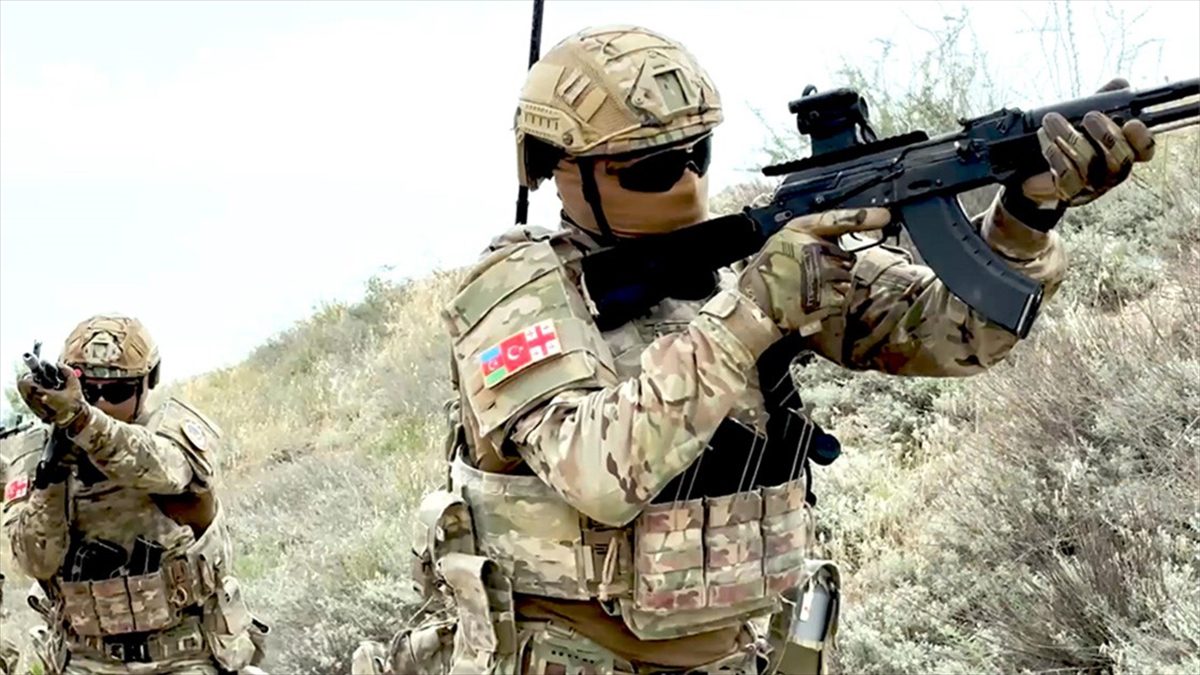 Türkiye, Azerbaycan ve Gürcistan özel kuvvetlerinin Azerbaycan'da başlattığı ortak askeri