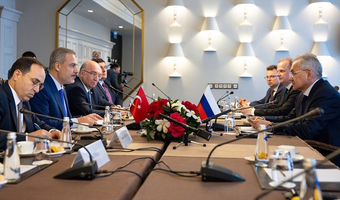 Dışişleri Bakanı Hakan Fidan, Rusya Güvenlik Konseyi Sekreteri Sergey Şoygu