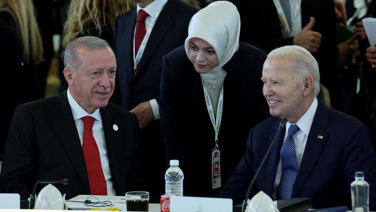 Cumhurbaşkanı Recep Tayyip Erdoğan, özel uçak "CAN" ile G7 Liderler