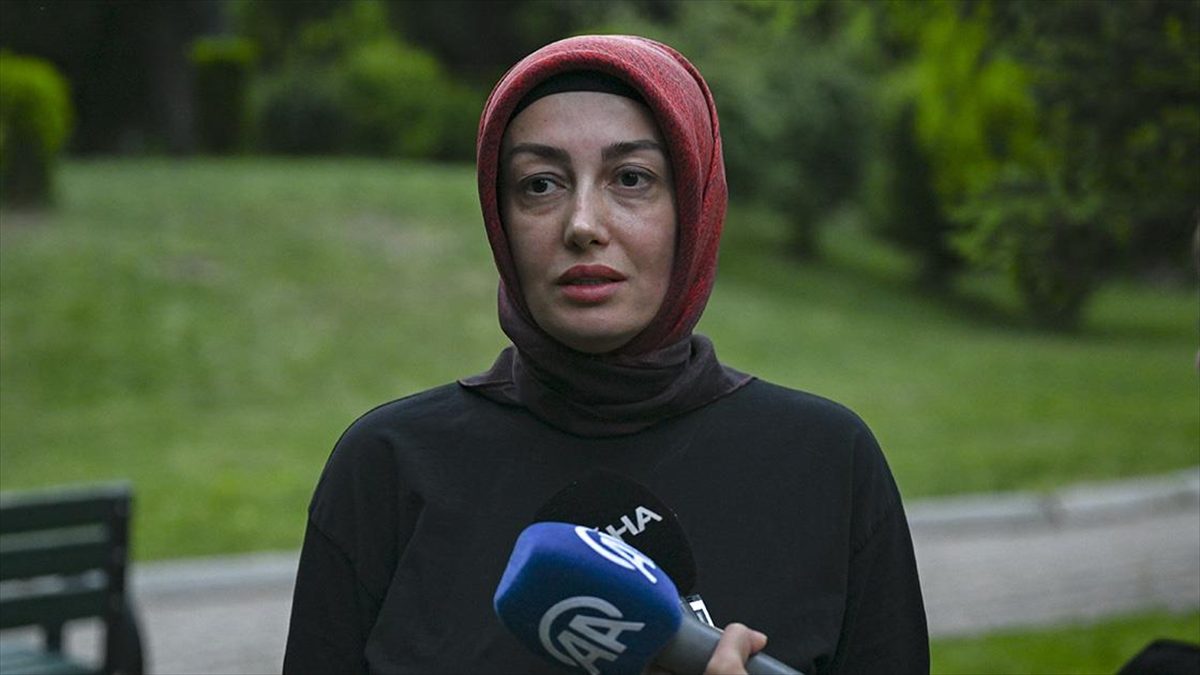 Ankara'da öldürülen eski Ülkü Ocakları Genel Başkanı Sinan Ateş'in eşi