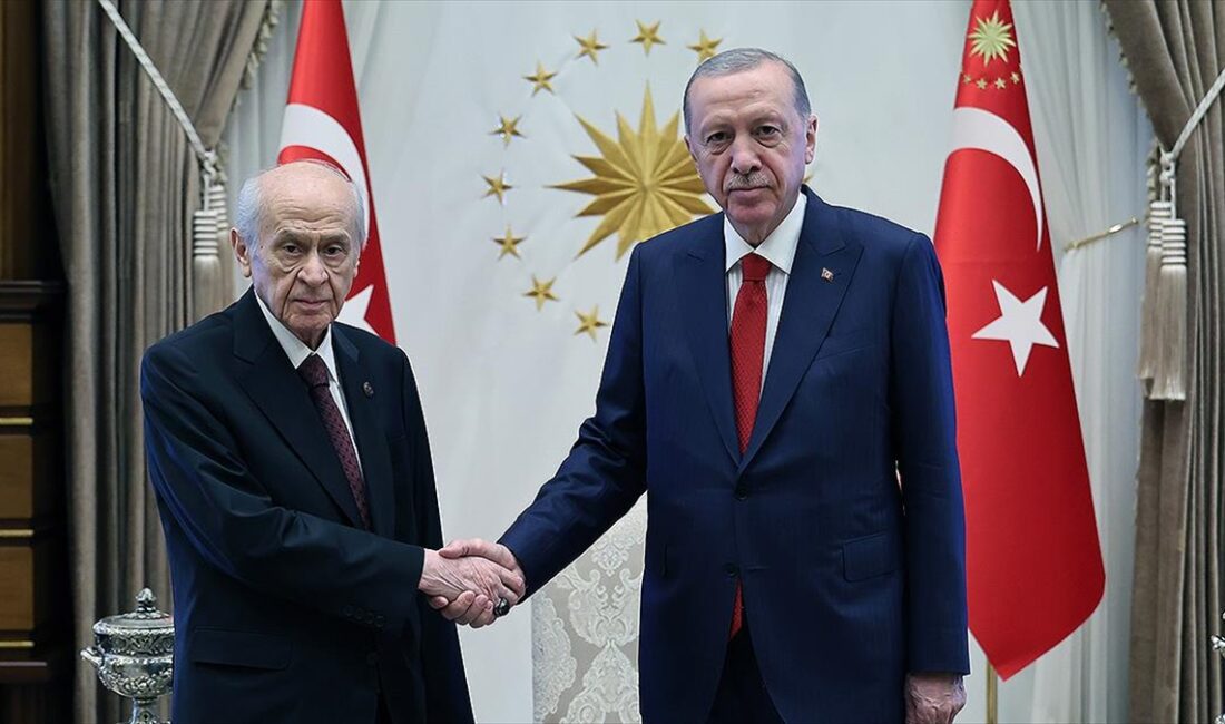 Cumhurbaşkanı Recep Tayyip Erdoğan, MHP Genel Başkanı Devlet Bahçeli ile