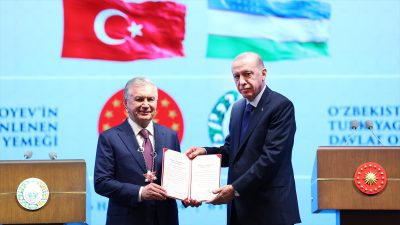 Cumhurbaşkanı Recep Tayyip Erdoğan tarafından Özbekistan Cumhurbaşkanı Şevket Mirziyoyev'e Devlet