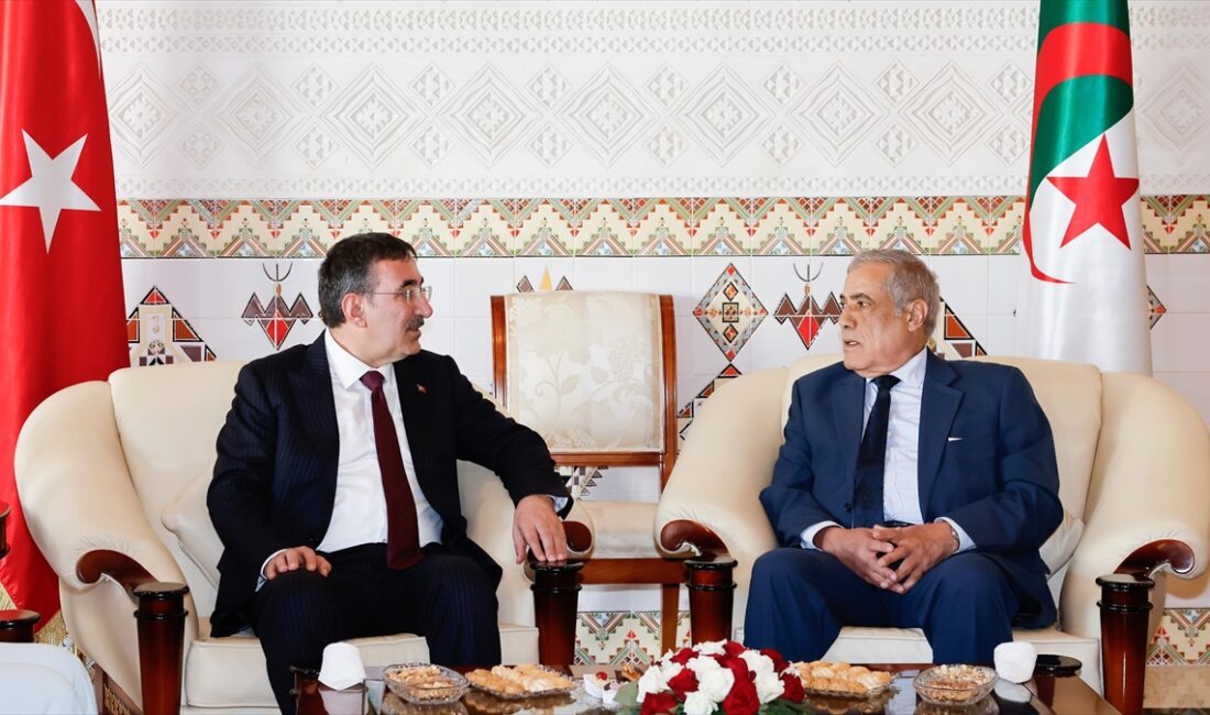 ANKARA (AA) – Cumhurbaşkanı Yardımcısı Yılmaz, Huari Bumedyen Havalimanı’nda, Cezayir
