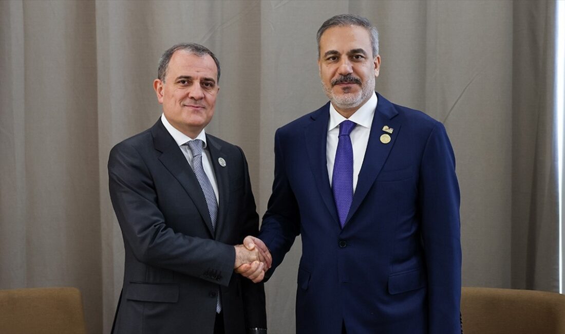 Dışişleri Bakanı Hakan Fidan, Azerbaycan Dışişleri Bakanı Ceyhun Bayramov ile