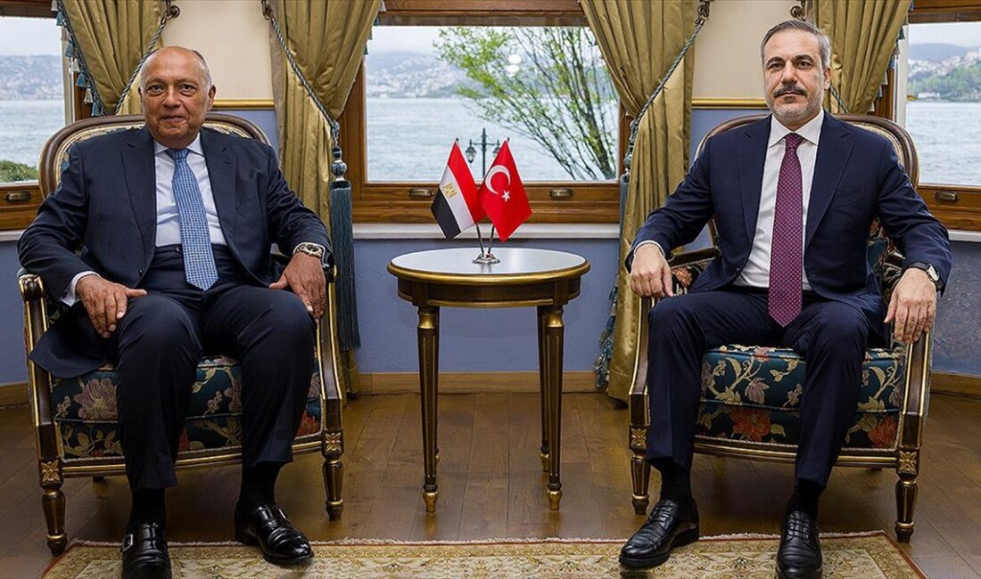 Dışişleri Bakanı Hakan Fidan, Mısır Dışişleri Bakanı Samih Şukri ile