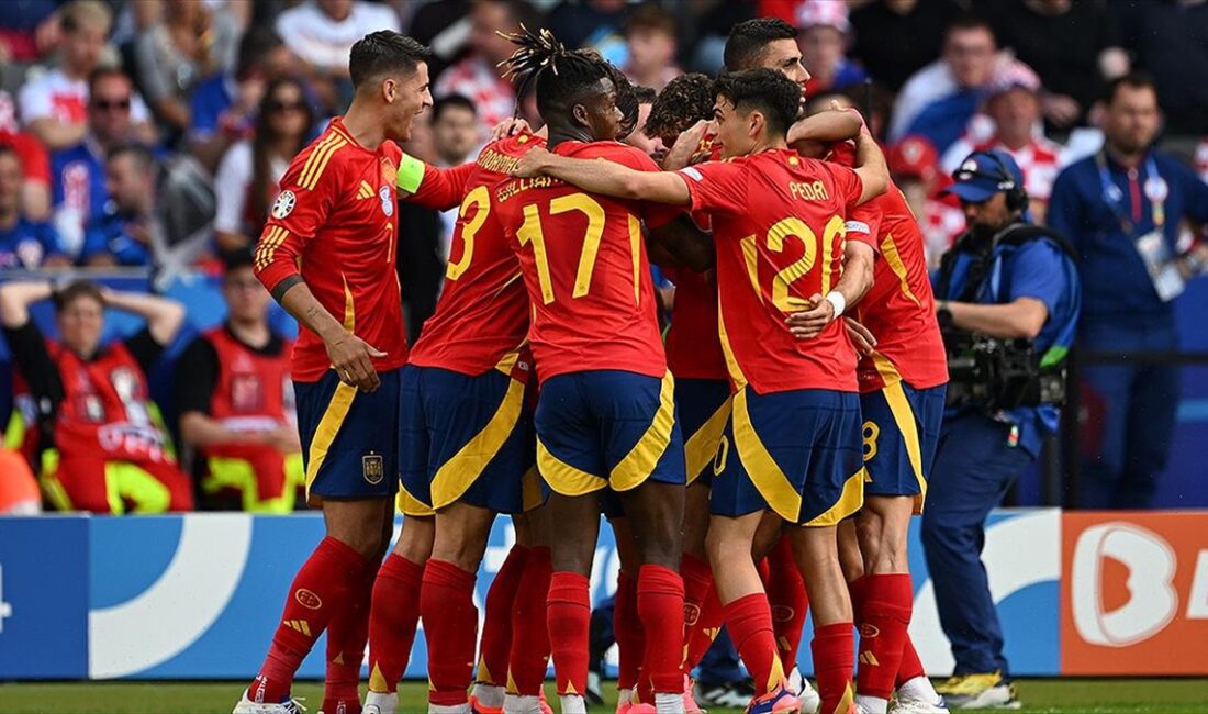 2024 Avrupa Futbol Şampiyonası (EURO 2024) B Grubu'nda İspanya, Hırvatistan'ı