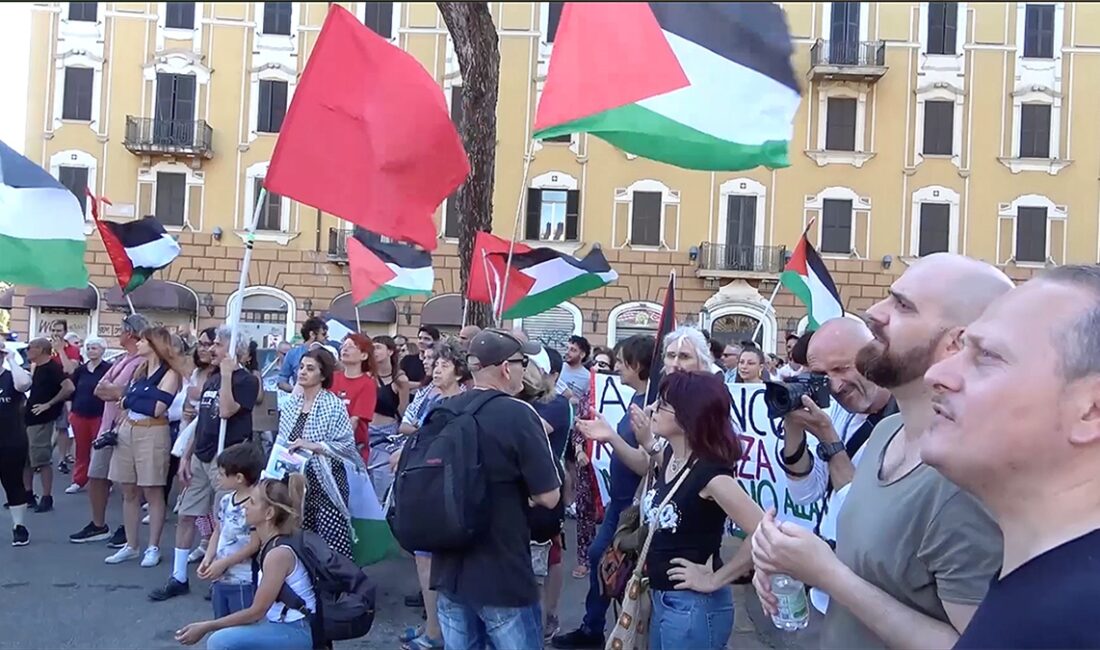 İtalya'nın başkenti Roma'da ve ikinci büyük kenti Milano'da "Filistinlilere yönelik