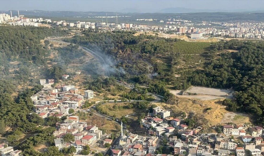 İZMIR (AA) – Şahin Tepesi mevkisinde ormanlık alanda henüz belirlenemeyen